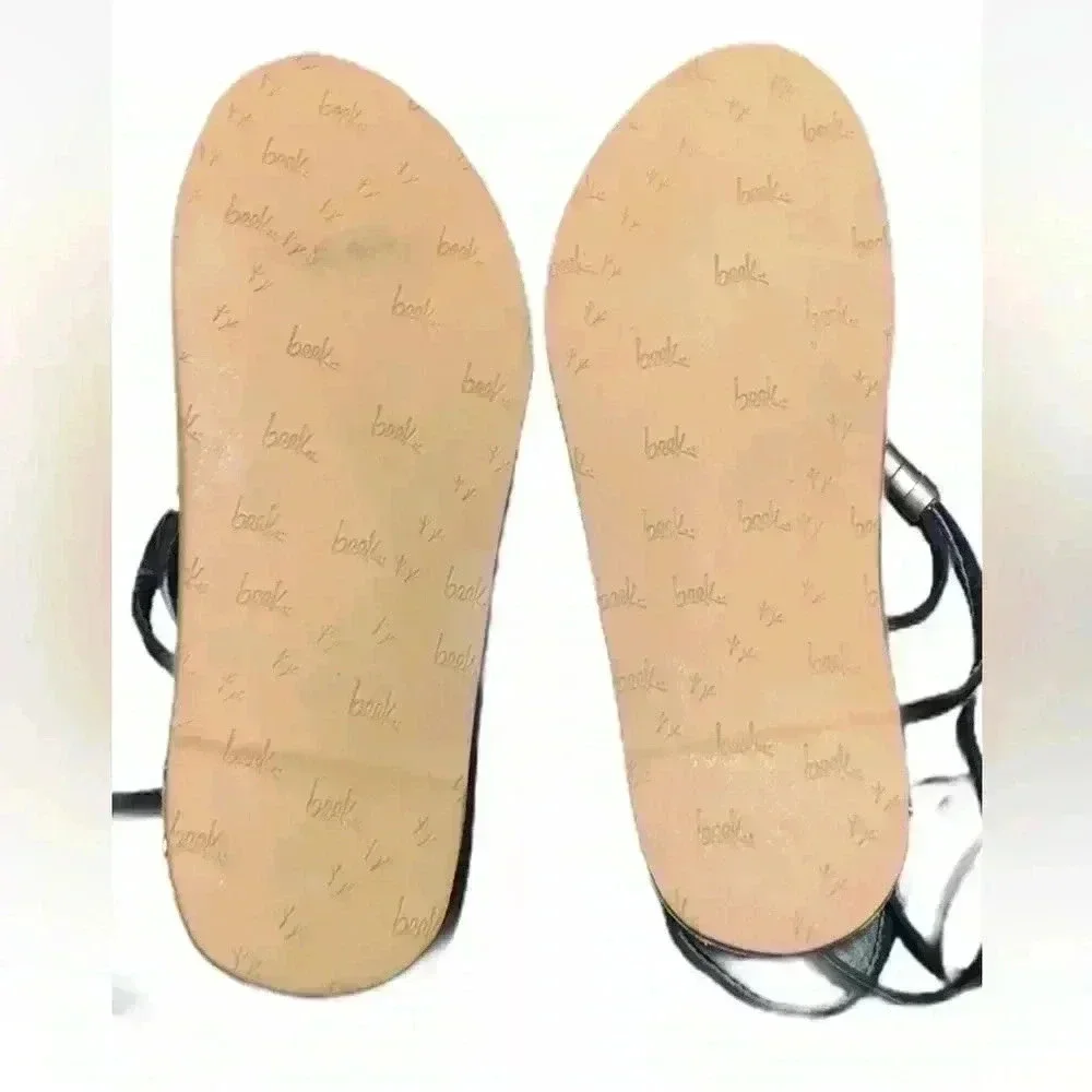 🆕beek + Vitamin A Toe Ring Gladiator Bluebird Sandal Size 6 NEW | NWOB